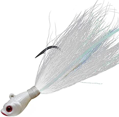 KMUCUTIE 5 pcs bucktail Jigs Saltwater or Freshwater Bait,for bass flounder fluke Striper Fishing Lure - Image 2