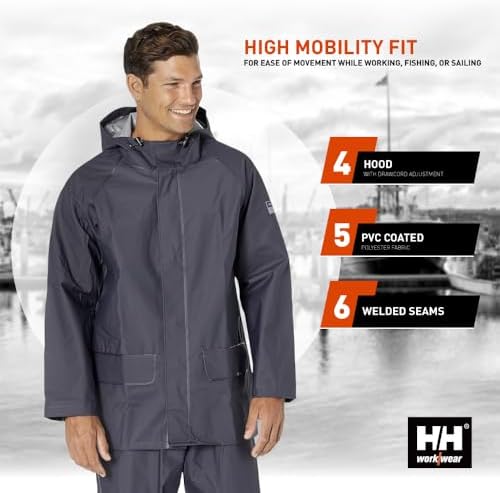 Helly Hansen Mandal PVC Rain Jacket for Men - Image 5