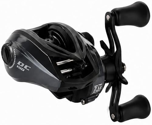 DC Baitcasting Reel with Smart Digital Brake, Anti-Backlash Fishing Reel with Signature DC Sound, Easy-Control 7.1:1 Baitcaster for Beginners & Bass Fishing by KITHWILD