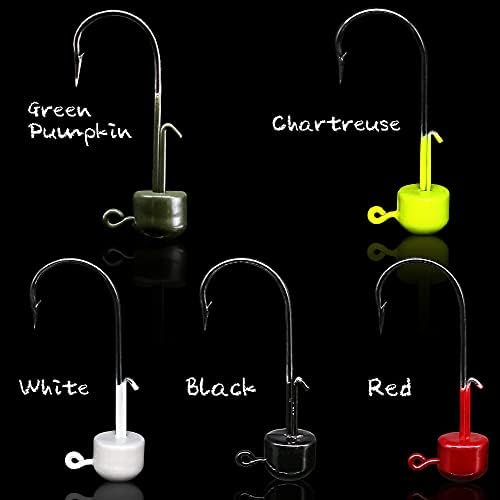 Ned-Rig-Kit-Finesse-Baits-Soft-Plastic-Worms-Fising-Lure for Bass Stick Swimbait Minnow Crawfish Lures Shroom Ned Jig Head Kit - Image 5