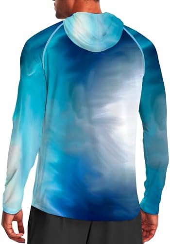 Men's UPF 50+ Sun Protection Hoodie, Long Sleeve Fishing Shirt - Image 2
