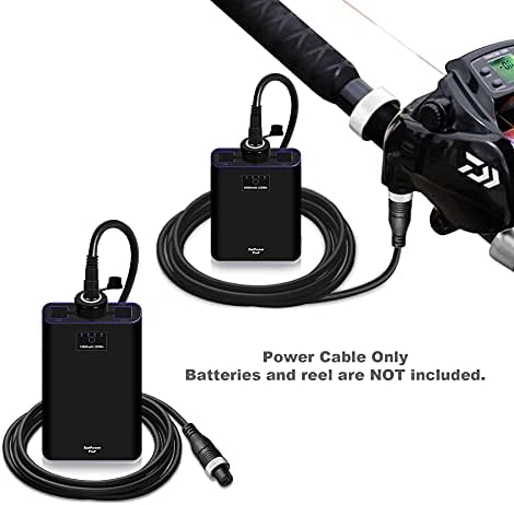 BatPower 1.65-6.6FT Electric Fishing Reel Power Air Cord for Daiwa BM, Prof Series Batteries and Tanacom 1200 1000 800 750 500 Seaborg 500MJ, Shimano BeastMaster ForceMaster Leobritz Plays - Image 3