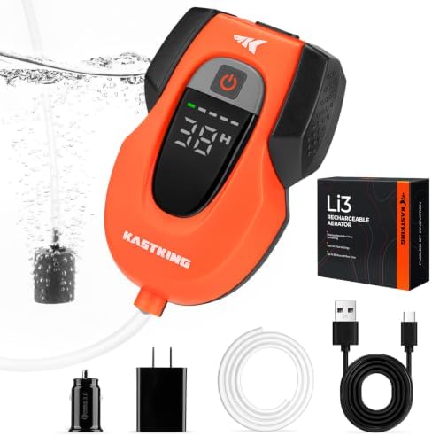 KastKing Li3 Rechargeable Live Bait Aerator Pump & Bubbler with Hang Hook by KastKing