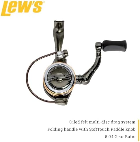 Lew's Laser Lite Spinning Fishing Reel, 6+1 Bearings, Graphite Frame and Sideplate, Speed Lube, Multi-Disc Drag - Image 4