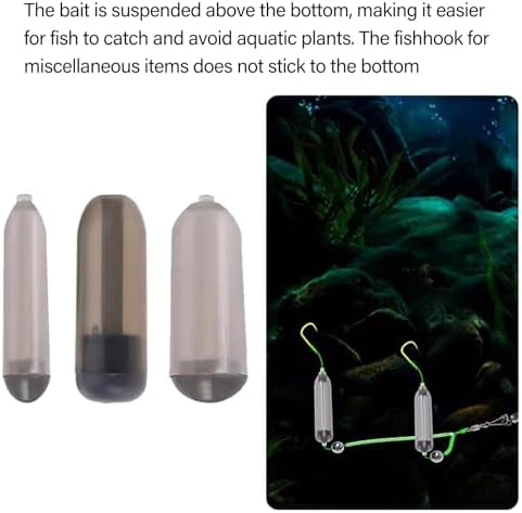30lots Adjustable Buoyance Hook Tube Bottom Rigs Fishing Accessories for Improved Carps Bites Success Rate Underwater Floating Fish Hook Attractor - Image 3