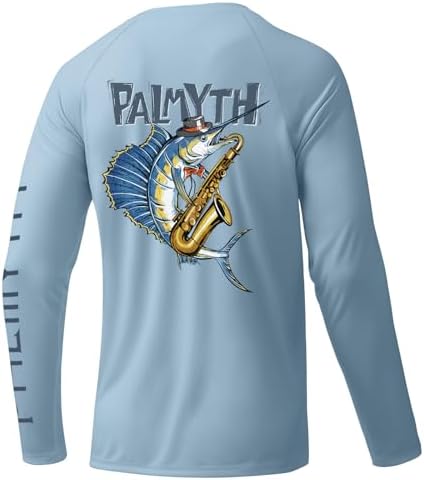 Palmyth Fishing Shirts for Men Long Sleeve UPF 50+ T Shirt Sun Protection by PALMYTH