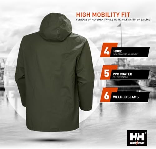 Helly Hansen Mandal PVC Rain Jacket for Men - Image 6