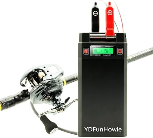 Electric Reel Battery. 14.8V 20Ah Large Capacity. Built-in chip. High Safety Performance. It is Your Best Companion to Start Fishing. Compatible with Daiwa&Shimano Electric reels. (Black) by Unknown