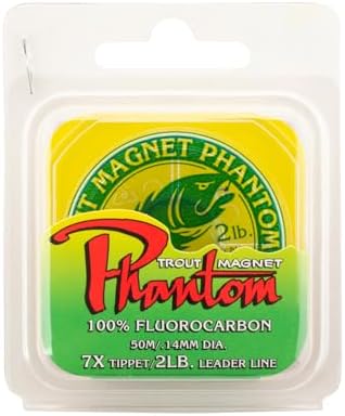 Trout Magnet Phantom Fluorocarbon Leader – Ultra-Invisible, 100% Fluorocarbon Clear Leader Line (Tippet) for Trout & Clear Water Fishing - 50 Meter Spool - Image 3