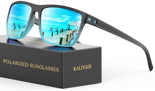 KALIYADI Polarized Sunglasses for Men, Lightweight Sun Glasses with UV Protection for Driving Fishing Golf by KALIYADI