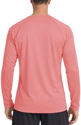 Boladeci Men's UPF 50+ Sun Protection UV SPF Shirts Long Sleeve Lightweight Quick Dry Swim T-Shirts Rash Guard - Image 6