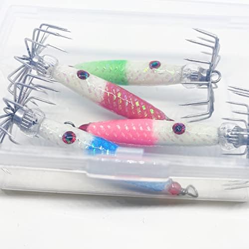 Squid Jig Weighted jigs Handmade 30mm Wide Hook Made in USA 3/8,1/2,3/4oz Premium Quality - Image 3