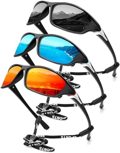KALIYADI Sports Polarized Sunglasses Men UV400 Protection for Fishing Driving Cycling by KALIYADI