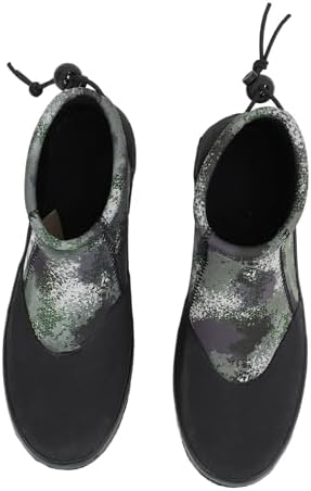 Rock Fishing Shoes Prevent Slip Felt Sole Professional Neoprene Fishing Boots with Steel Nails for Men Women OD Green by Unknown