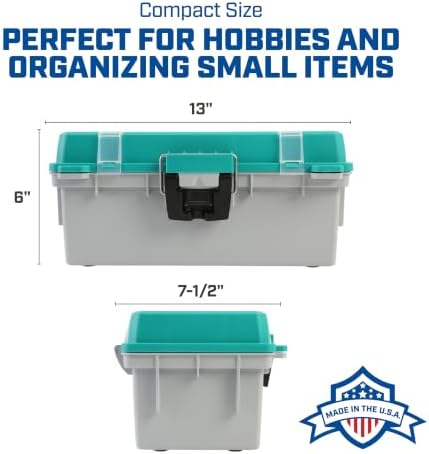 Sheffield 12671 13" Made in USA Tackle Box w/Lift Out Tray & Deep Storage - Image 6