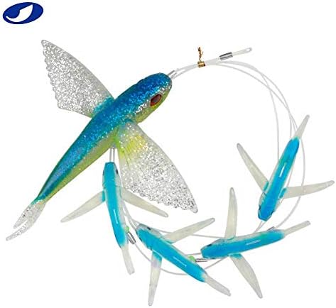 OCEAN CAT Flying Fish Fishing Trolling Lures Baits with Rigged Hook 9/0 for Marlin Tuna Mahi Dolphin Durado Wahoo Big Game Saltwater Fishing Tackle - Image 6