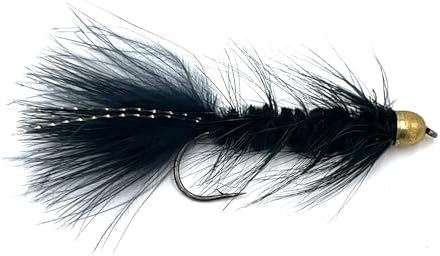 Feeder Creek Woolly Bugger Fly Fishing Flies 12pc Fly Fishing Assortment | Handmade Wet Flies for Fly Fishing in Various Patterns/Colors | Streamer Flies by FeederCreek
