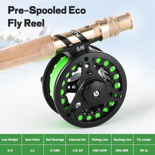 PLUSINNO Fly Fishing Rod and Reel Combo Kit, Fly Fishing Rod for Starters - Image 2