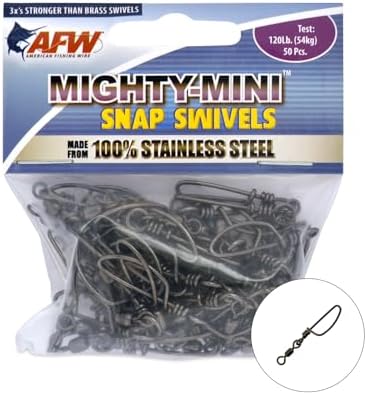 AFW Mighty-Mini Wire Fishing Swivels by AFWFishingBrands