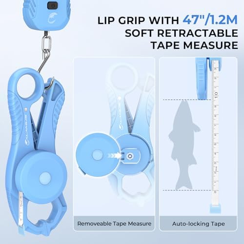 Calamus Lightweight USB Charging Fish Scale,Blue Combo - Image 3