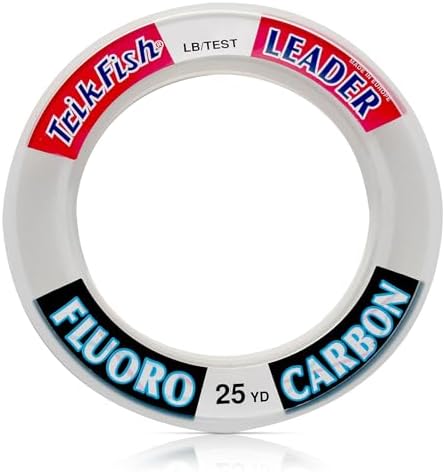 TrikFish Fluorocarbon Leader Fishing Line - Trik Fish Leader - Saltwater & Freshwater Fishing Line - Clear, Virtually Invisible - High Strength & Abrasion Resistance Lb Test by Trik+Fish