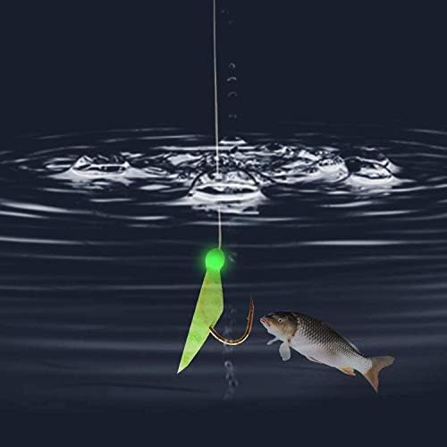 Fishing Rigs Saltwater Bait Lures, 10 Packs Bait Rigs Luminous with Fish Skin Feather Hook Size 4 6 8 - Image 6