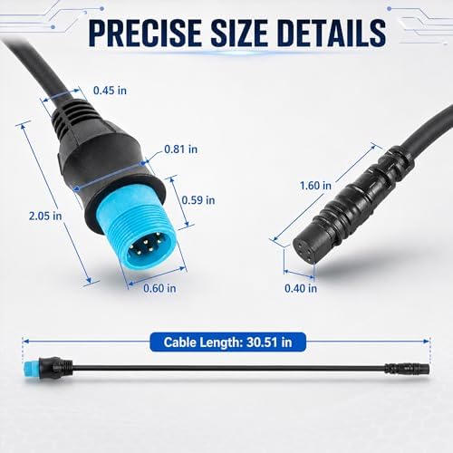 010-12719-00 8-Pin to 4-Pin Adapter Cable for Garmin ECHOMAP UHD2 - Image 7