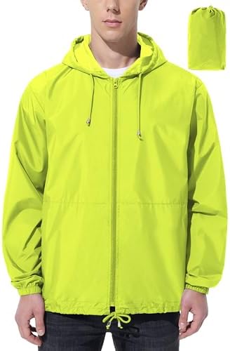 UIQUR Mens Rain Jacket Raincoat Waterproof Windbreaker by UIQUR