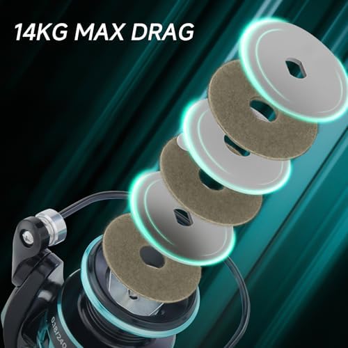 HAUT TON Dolphin Spinning Reel, 5+1BB Saltwater Fishing Reels - Image 5