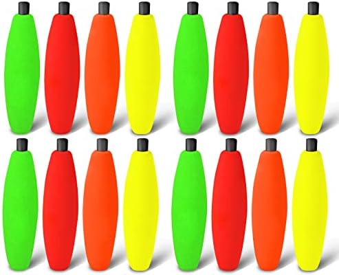 Peg Floats for Catfish Crappie,Foam Cigar Slip Fishing Corks Bobbers for Santee Rig by SEAOWLFISHING