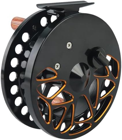 Maxcatch Center Pin Floating Fishing Reel Aluminum CNC Machined Centerpin Reel 4 1/2 INCH 110MM (Black) by Maxcatch