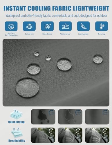 WULFUL Men's Sun Protection Fishing Shirts UPF 50+ Lightweight Quick Dry Cooling Long Sleeve Shirts for Work Hiking Safari - Image 6