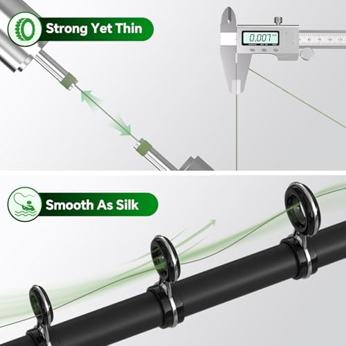 8 Strand UHMWPE Braided Fishing Line 20LB w/Fluorocarbon Leader Kit - Image 6