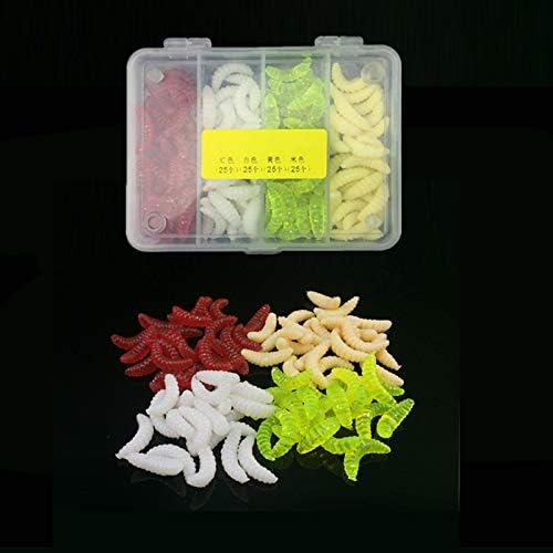 100pcs Fresh Water Fishing Bait, Soft Plastic Worms, Bass Fishing Worms, Soft Bait Shad Fishing Lures, Worm Baits - Image 3
