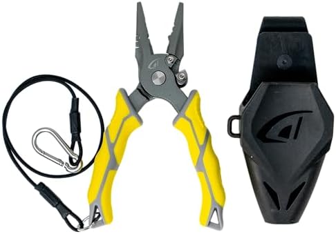 danco 6.5-Inch Carbon Steel Fishing Pliers with Sheath and Line Cutter by dancosportsinc