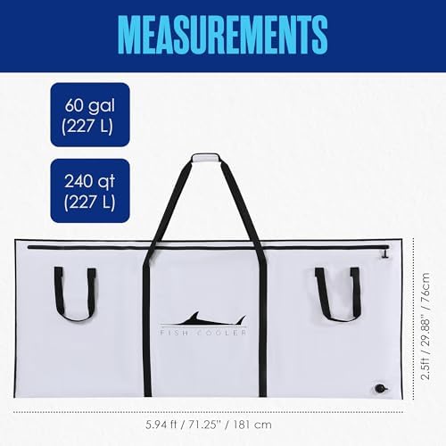 Fish Bag, Fish Kill Bag, Fishing Cooler, Cooling Gear, 41x16.5”, 72x30” - Image 2