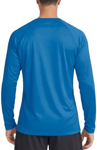 Boladeci Men's UPF 50+ Sun Protection UV SPF Shirts Long Sleeve Lightweight Quick Dry Swim T-Shirts Rash Guard - Image 6