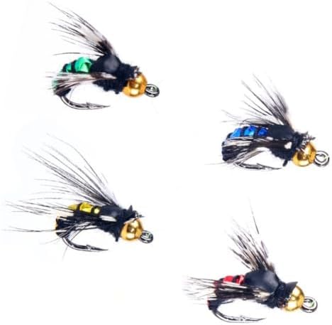 10pcs Fly Fishing Flies Trout Lures Hand Tied Nymphs Wet Dry Assortment Metal Hooks Freshwater Saltwater Bass Pike Salmon Tackle Box Included - Image 7