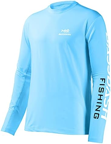 BASSDASH Fishing T Shirts for Men UV Sun Protection UPF 50+ Long Sleeve Tee T-Shirt by Bassdash