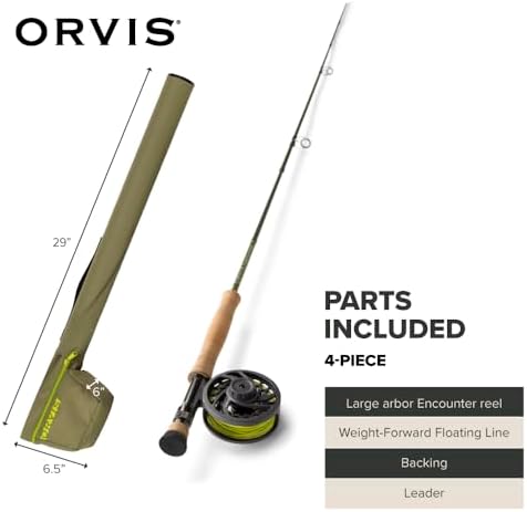 Orvis Encounter Fly Rod Outfit - 4Pc Fishing Rod and Reel Combo - Image 7