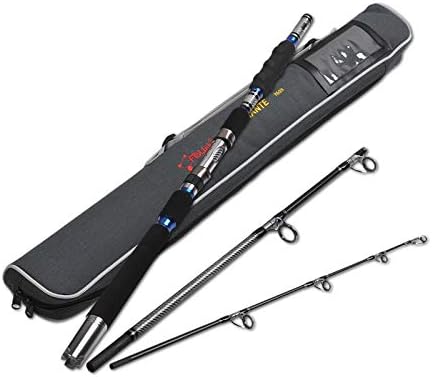 Fiblink 3-Piece Spinning Rod Heavy Spinning Fishing Rod Portable Fishing Rod Graphite Spin Rod (30-50 Pound Test) by Fiblink