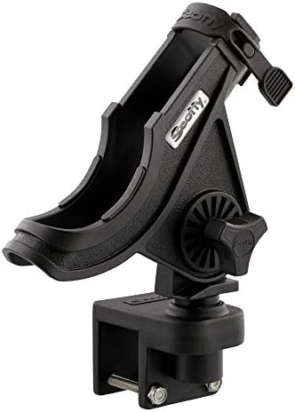 Scotty #284-BK Baitcaster/Spinning Rod Holder w/ #243 Square Rail Mount , Black - Image 3