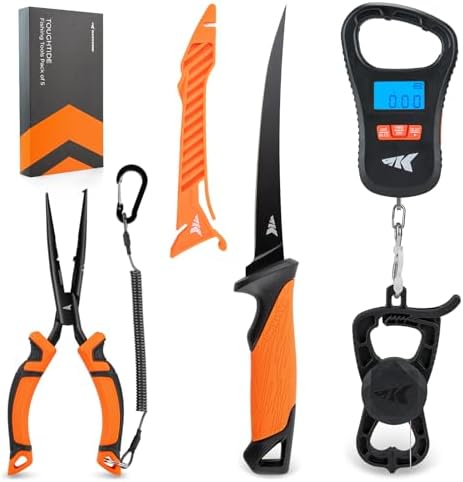KastKing ToughTide 5pc Fishing Tool Kit, Fishing Gear and Gifts for Men by KastKing