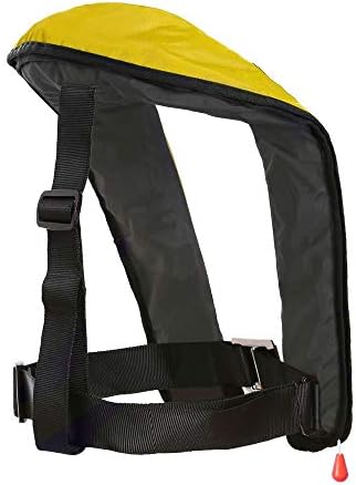 Top Safety Adult Life Jacket with Whistle - Manual Version Inflatable Lifejacket Life Vest Preserver PFD for Boating Fishing Sailing Kayaking Surfing Paddling Swimming - Adjustable Life Saving Vest - Image 2