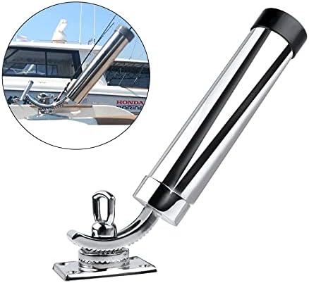 Deck Mount Fishing Rod Holder, Marine Grade Stainless Steel Adjustable Fishing Rod Holders, Support for Marine Boat Yacht - Image 6