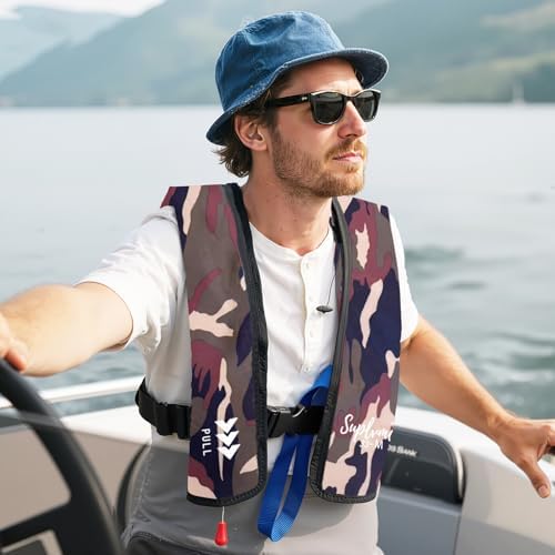 Adult Inflatable Life Jacket/Kayak Buoyancy Vest | Fishing Sailboat PFD Thin Weight Suitable for up to 330 pounds - Image 2