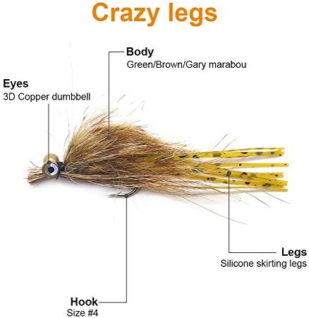 YZD Fly Fishing Big Trout Flies Kit Top 5 Steelhead Flies Flyfishing Gear Premium Wet Dry Flies Trout Lures Streamer Nymph Emerger Fishing Assorted Trout Flies Bass Salmon - Image 4