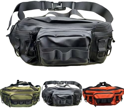 Fishing Fanny Pack for Men -Fishing Fanny Pack-Lightweight and Fishing Sling Pack by Chardime