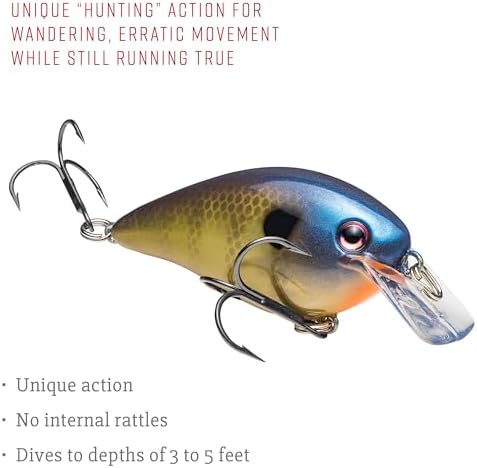 Strike King KVD 1.5 Hard Knock Fishing Lure, 3/8 oz, 3D Lifelike Eyes - Image 4