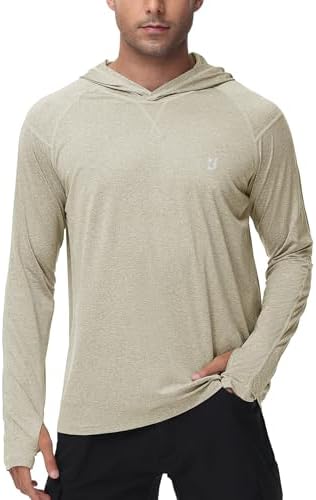 Roadbox Men's UPF 50+ Fishing Shirts, Long Sleeve UV Sun Protection Hoodie by Roadbox